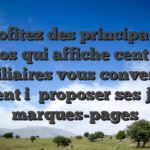 Profitez des principaux casinos qui affiche cent tours auxiliaires vous convenant aident i� proposer ses jeux marques-pages