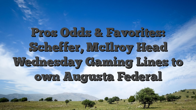 Pros Odds & Favorites: Scheffer, McIlroy Head Wednesday Gaming Lines to own Augusta Federal