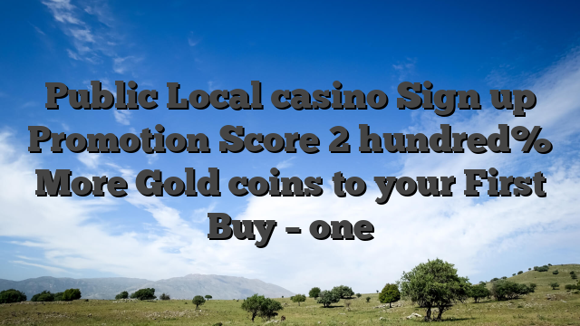 Public Local casino Sign up Promotion Score 2 hundred% More Gold coins to your First Buy – one