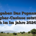 Ratgeber: Das Popanz ihr Gangbar-Casinos setzt sich auch im Im jahre 2024 fort