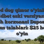 Red dog qimor o'yinlari goldbet eski versiyasiga kirish korxonasi Depozitsiz bonus talablari: $25 bepul o'yin