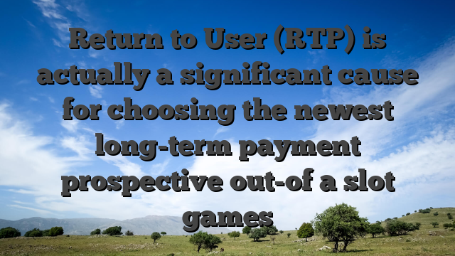 Return to User (RTP) is actually a significant cause for choosing the newest long-term payment prospective out-of a slot games