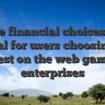 Safe financial choices are crucial for users choosing the greatest on the web gambling enterprises