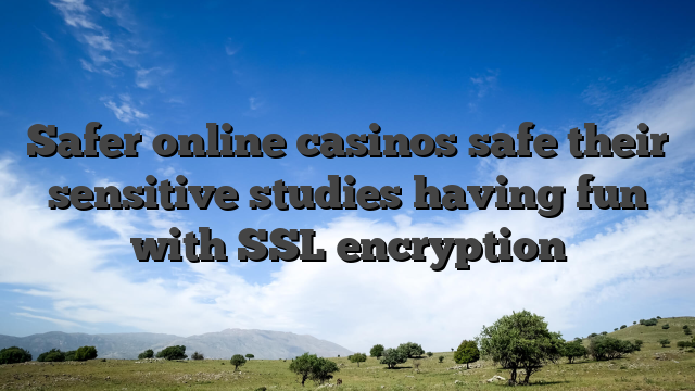 Safer online casinos safe their sensitive studies having fun with SSL encryption