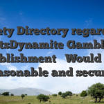 Safety Directory regarding SlotsDynamite Gambling establishment � Would it be reasonable and secure?