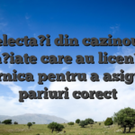 Selecta?i din cazinouri licen?iate care au licen?iere puternica pentru a asigura o pariuri corect
