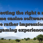 Selecting the right a real income casino software can also be rather impression your gaming experience