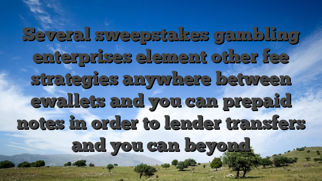 Several sweepstakes gambling enterprises element other fee strategies anywhere between ewallets and you can prepaid notes in order to lender transfers and you can beyond