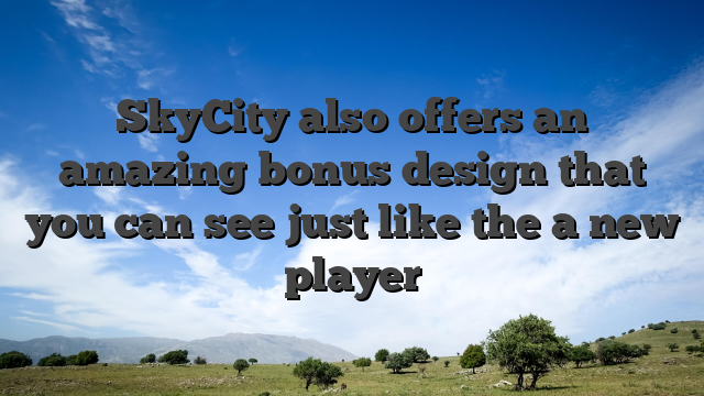 SkyCity also offers an amazing bonus design that you can see just like the a new player