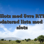 Slots med övre RTP Uppdaterad lista med alla slots