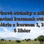 Stávkové stránky s nižšími putovacími kurzami: stávkové kancelárie s kurzom 1, 3 alebo 5 libier