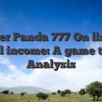 Super Panda 777 On line A real income: A game title Analysis