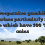 Sweepstakes gambling enterprises particularly : Ideal choice which have 100 % free coins