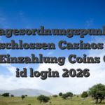Tagesordnungspunkt Angeschlossen Casinos qua 1 Euro Einzahlung Coins Game id login 2026