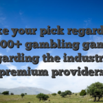 Take your pick regarding 3,000+ gambling games regarding the industry’s premium providers