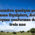 Tentative quelque peu, Paname Equipiers, Achats hippiques conformes depuis trois ans
