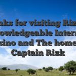 Thanks for visiting Rizk | A knowledgeable Internet casino and The home of Captain Rizk