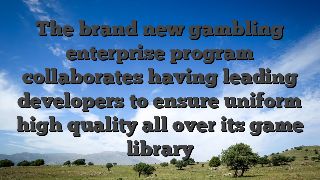 The brand new gambling enterprise program collaborates having leading developers to ensure uniform high quality all over its game library
