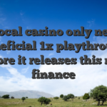 The local casino only needs a beneficial 1x playthrough before it releases this new finance