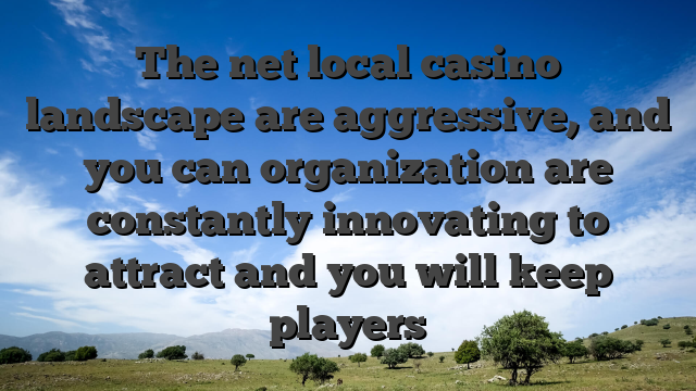 The net local casino landscape are aggressive, and you can organization are constantly innovating to attract and you will keep players