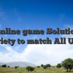 The online game Solutions: A variety to match All User