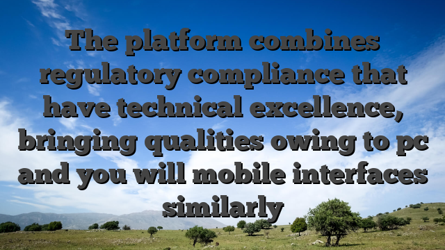 The platform combines regulatory compliance that have technical excellence, bringing qualities owing to pc and you will mobile interfaces similarly