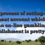 The process of setting-up a merchant account which have an on-line gambling establishment is pretty lead