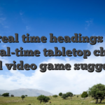 The real time headings were actual-time tabletop choice and video game suggests