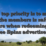 The top priority is to make sure the members is safe and secure when redeeming the big Free Spins advertisements