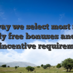 The way we select most recent totally free bonuses and you will incentive requirements