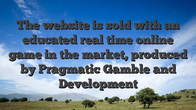 The website is sold with an educated real time online game in the market, produced by Pragmatic Gamble and Development