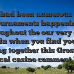 There had been numerous player tournaments happening throughout the our very own remain when you find yourself putting together this Grosvenor Local casino comment Uk