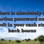There is absolutely no promotion password needed to result in your cash straight back bonus