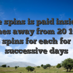 These spins is paid inside the batches away from 20 100 % free spins for each for five successive days