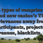 These types of comprise of the brand new casino’s T&Cs, grievances away from participants, projected revenues, blacklists, etc