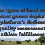 These types of local casino internet games depict the fresh platform’s dedication to top quality amusement and athlete fulfillment