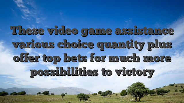 These video game assistance various choice quantity plus offer top bets for much more possibilities to victory