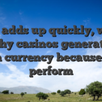 They adds up quickly, which is why casinos generate as often currency because they perform