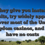 They give you instant deposits, try widely approved all over most of the United kingdom casinos, and just have no costs