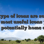 This type of icons are some of the most useful icons you could potentially home on the