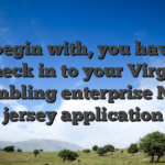 To begin with, you have to check in to your Virgin Gambling enterprise New jersey application