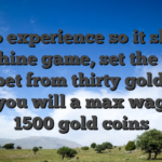 To experience so it slot machine game, set the very least bet from thirty gold coins and you will a max wager of 1500 gold coins