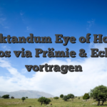 Traktandum Eye of Horus Casinos  via Prämie & Echtgeld vortragen