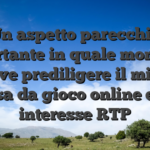 Un aspetto parecchio importante in quale momento si deve prediligere il miglior casa da gioco online e la interesse RTP