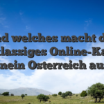 Und welches macht das erstklassiges Online-Kasino hinein Osterreich aus?