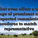 Unibet even offers a wide range of prominent and respected commission procedures to match all representative