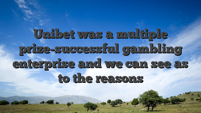 Unibet was a multiple prize-successful gambling enterprise and we can see as to the reasons