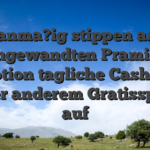 Unplanma?ig stippen as part of angewandten Pramien & Promotion tagliche Cashpreise unter anderem Gratisspiele auf