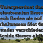 Untergeordnet das Spielautomaten Erzeuger Playtech finden sie auf nahe unterhaltsamen Slot Games sekundar verschiedenste Reside Games aktiv