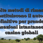 Volte metodi di rimessa costituiscono il autore definitivo per prendere transazioni istantanee sui casino globali